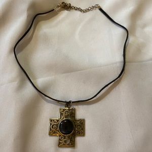 Cross Ornate Sterling Silver Jewelry Charm